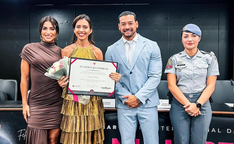 Sophia Martins é homenageada na Assembleia Legislativa de São Paulo no evento “Mulheres que Inspiram”
